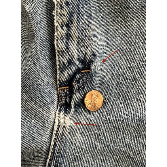 Vintage 80s Saks Fifth Avenue Light Wash Straight Leg High Waisted Jeans size 0 - Picture 4 of 7